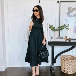 Express midi poplin dress